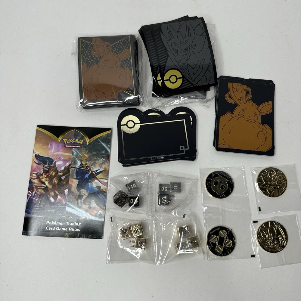 Pokemon Sword and Shield Ultra Premium Collection Zacian Zamazenta Extras ONLY
